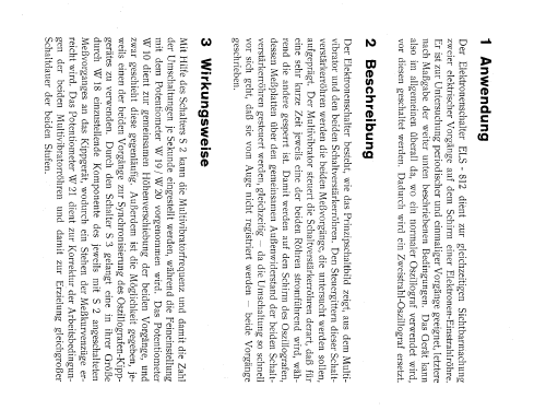 Elektronenschalter ELS-812; Messgerätewerk (ID = 2491582) Equipment