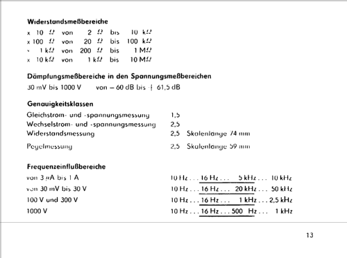 Elektronischer Vielfachmesser UNI12e; Messtechnik (ID = 128108) Equipment