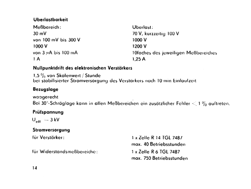 Elektronischer Vielfachmesser UNI12e; Messtechnik (ID = 128109) Equipment