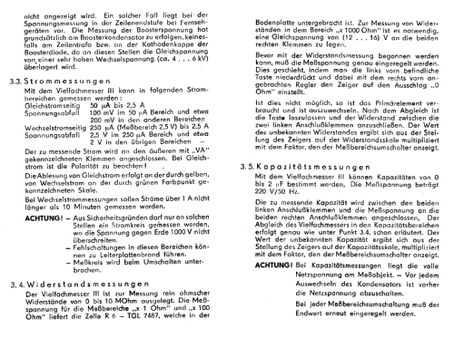 Vielfachmesser III ; Messtechnik (ID = 3035915) Equipment