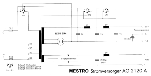 Stromversorger AG2120A; MESTRO, Fabrik (ID = 1834886) Power-S