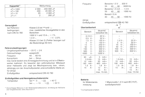 Analoges Vielfachmessinstrument MA2H; Metrawatt, BBC Goerz (ID = 1535955) Equipment