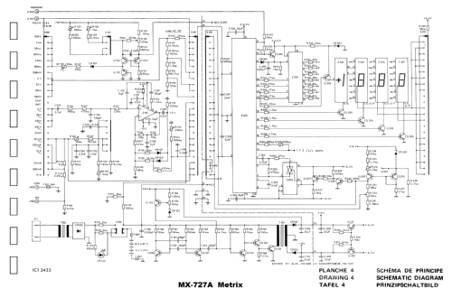 Digital Multimeter MX727A -1, -2, -21; Metrix, Compagnie (ID = 1980168) Equipment