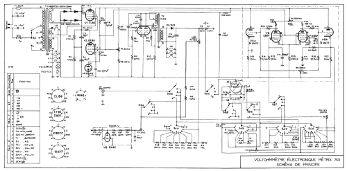 Voltohmmètre Électronique 745; Metrix, Compagnie (ID = 2584092) Ausrüstung