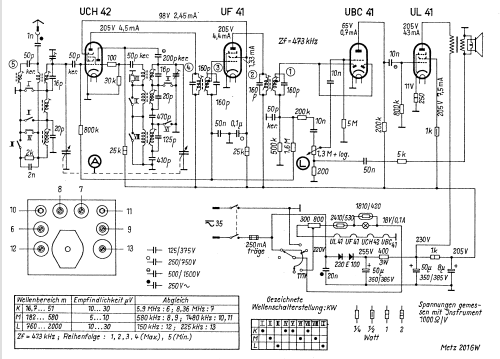 201GW Ausg. 1; Metz Transformatoren (ID = 414465) Radio