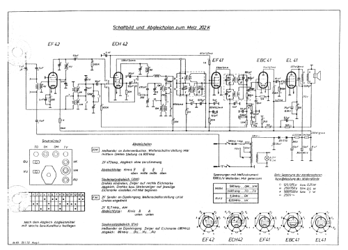 202K; Metz Transformatoren (ID = 57198) Radio