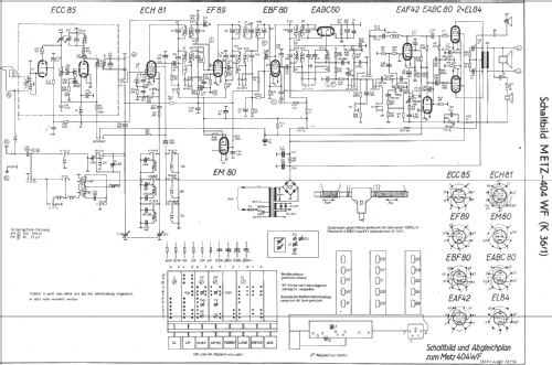 404WF; Metz Transformatoren (ID = 12710) Radio