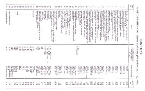 Babyphon 202; Metz Transformatoren (ID = 222502) Radio