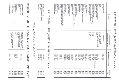 Babyphon ; Metz Transformatoren (ID = 222527) Radio