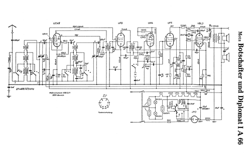 Botschafter A66; Metz Transformatoren (ID = 1569515) Radio