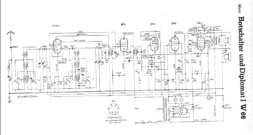 Botschafter W66; Metz Transformatoren (ID = 1569971) Radio