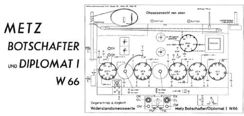 Botschafter W66; Metz Transformatoren (ID = 1569972) Radio