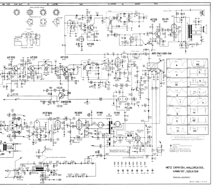 Capri 554; Metz Transformatoren (ID = 1372017) Television