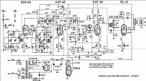 Capri W ; Metz Transformatoren (ID = 1232389) Radio