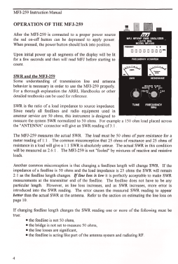 HF/VHF SWR Analyzer MFJ-259; MFJ Enterprises; (ID = 2923083) Amateur-D