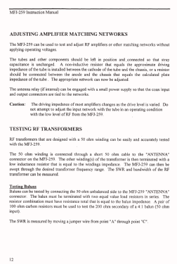 HF/VHF SWR Analyzer MFJ-259; MFJ Enterprises; (ID = 2923091) Amateur-D