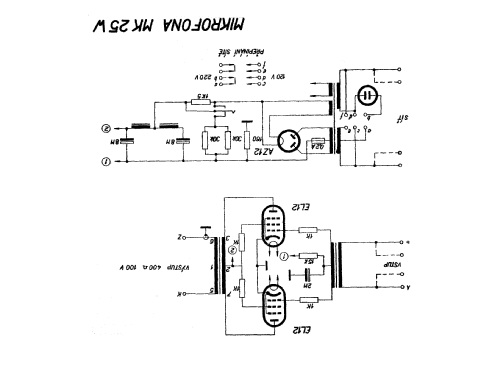 MK-25W; Microphona Mikrofona (ID = 501273) Ampl/Mixer
