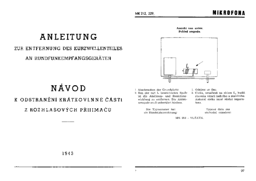 Vltava MK212; Microphona Mikrofona (ID = 1479157) Radio