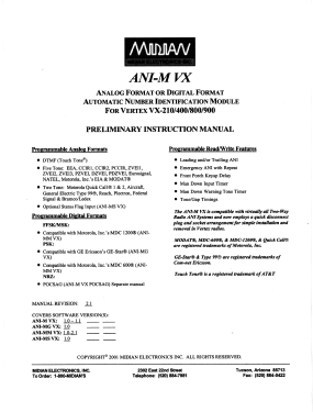 Automatic Number Identification Module ANI-M VX; Midian Electronics, (ID = 2882383) Misc