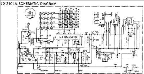 DTMF 70-2104B; Midland (ID = 1183754) Micrófono/PU