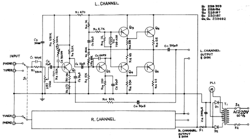 Solid State Stereo Amplifier 19-312 Ampl/Mixer Midland |Radiomuseum.org