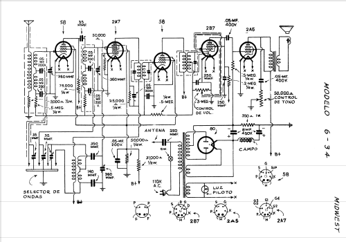 6-34 ; Midwest Radio Co., (ID = 1522958) Radio