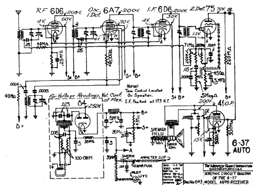 6-37 Auto ; Midwest Radio Co., (ID = 518136) Car Radio