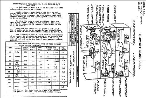 Chassis 10-34; Midwest Radio Co., (ID = 525745) Radio