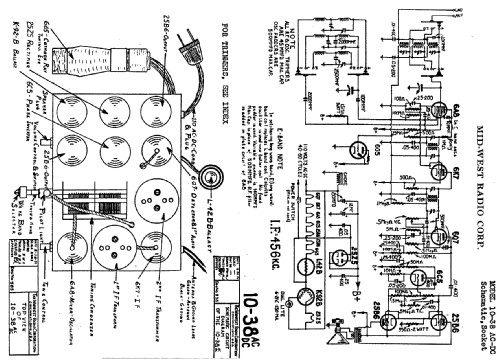 Chassis 10-38ACDC; Midwest Radio Co., (ID = 526094) Radio