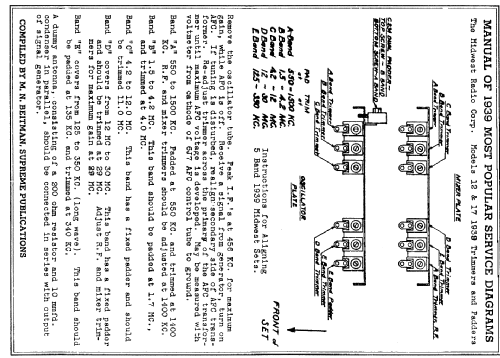 Chassis 17-39; Midwest Radio Co., (ID = 53565) Radio