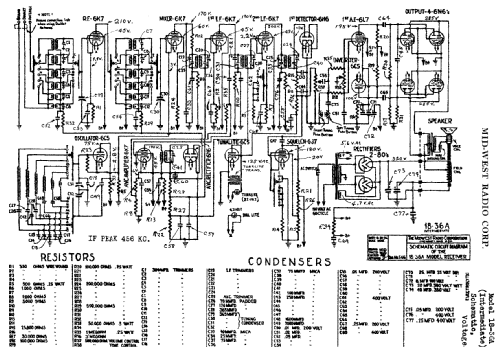 Chassis 18-36A; Midwest Radio Co., (ID = 526191) Radio