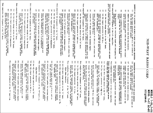 Chassis 7-37 ACDC; Midwest Radio Co., (ID = 526251) Radio