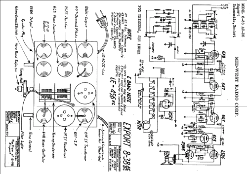 Export 8-38 ACDC; Midwest Radio Co., (ID = 527329) Radio