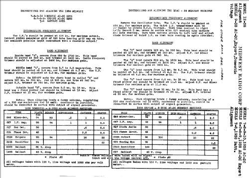 Export 8-38 ACDC; Midwest Radio Co., (ID = 527330) Radio