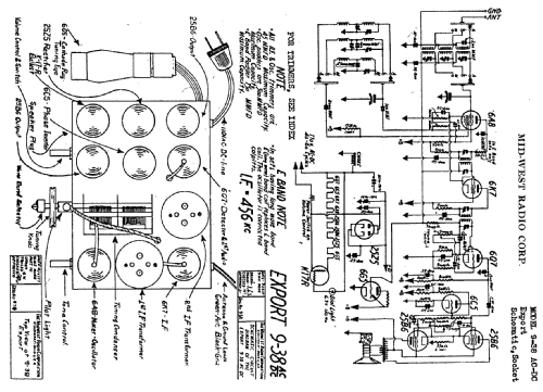 Export 9-38ACDC; Midwest Radio Co., (ID = 527334) Radio