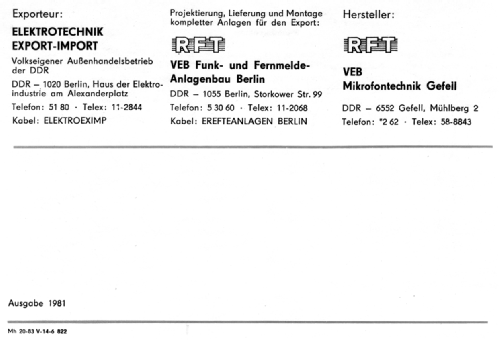 Kondensatormikrofon PM750; Mikrofontechnik (ID = 624550) Microfono/PU