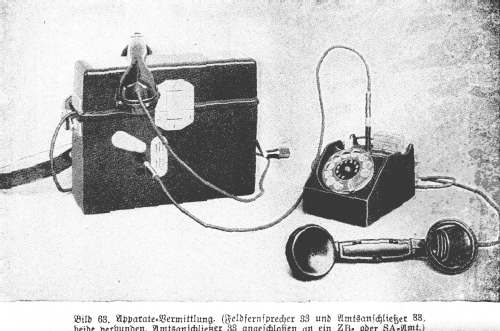 Amtsanschliesser - Telefonapparat 33; Militär verschiedene (ID = 3022978) Telefonia