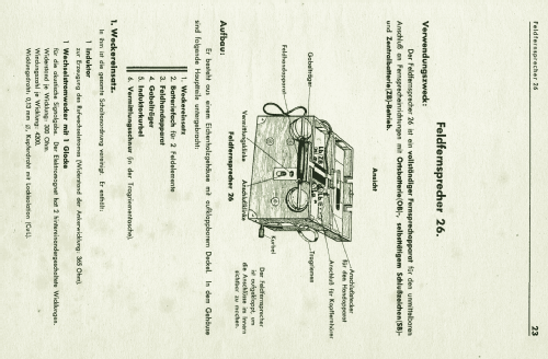 Feldfernsprecher 26; Militär verschiedene (ID = 2211106) Military