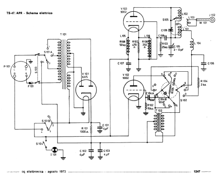 Oscillator, Frequency TS-47/APR; MILITARY U.S. (ID = 2822579) Equipment