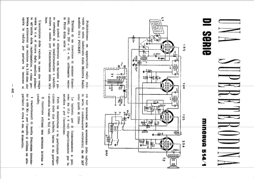 Pocket 514/1; Minerva Ital-Minerva (ID = 1201739) Radio