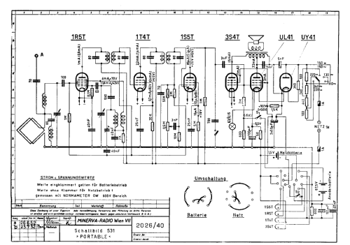 Portable 531; Minerva-Radio (ID = 2460630) Radio