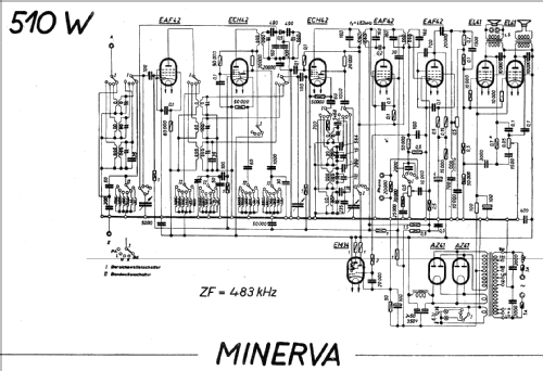 510W; Minerva Schweiz (ID = 18622) Radio