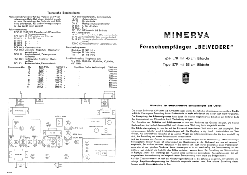 Belvedere 43 578; Minerva-Radio (ID = 67345) Télévision