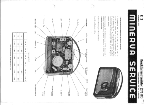 Drucktastensuper 570DT/L; Minerva-Radio (ID = 120570) Radio