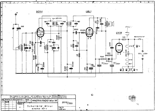 Minor 801U; Minerva-Radio (ID = 1293577) Radio