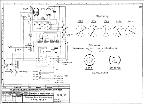 Portable 531F; Minerva-Radio (ID = 108245) Radio