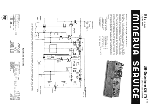 UHF-Diodentuner 2111 -R -T; Minerva-Radio (ID = 1057245) Converter