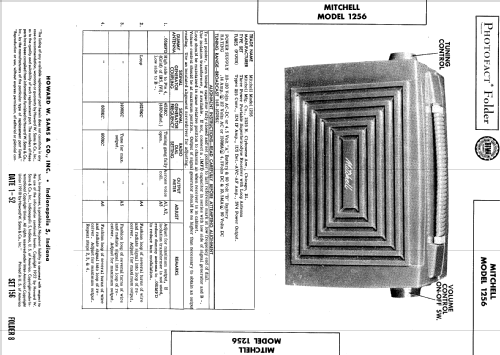 1256 ; Mitchell Mfg. Co., (ID = 530525) Radio