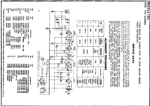 1262 'The Lullaby' ; Mitchell Mfg. Co., (ID = 212070) Radio