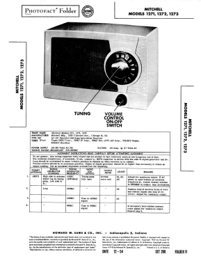 Fiesta 1271; Mitchell Mfg. Co., (ID = 3007272) Radio